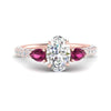 Load image into Gallery viewer, pink-sapphire-pear-accented-3-row-oval-shaped-engagement-ring-in-rose-gold-FD9982OVRGSADRPIANGLE3-NL-RG