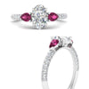 Load image into Gallery viewer, pink-sapphire-pear-accented-3-row-oval-shaped-engagement-ring-in-white-gold-FD9982OVRGSADRPIANGLE3-NL-WG