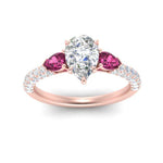 Load image into Gallery viewer, pink-sapphire-pear-accented-3-row-pear-shaped-engagement-ring-in-rose-gold-FD9982PERGSADRPIANGLE3-NL-RG

