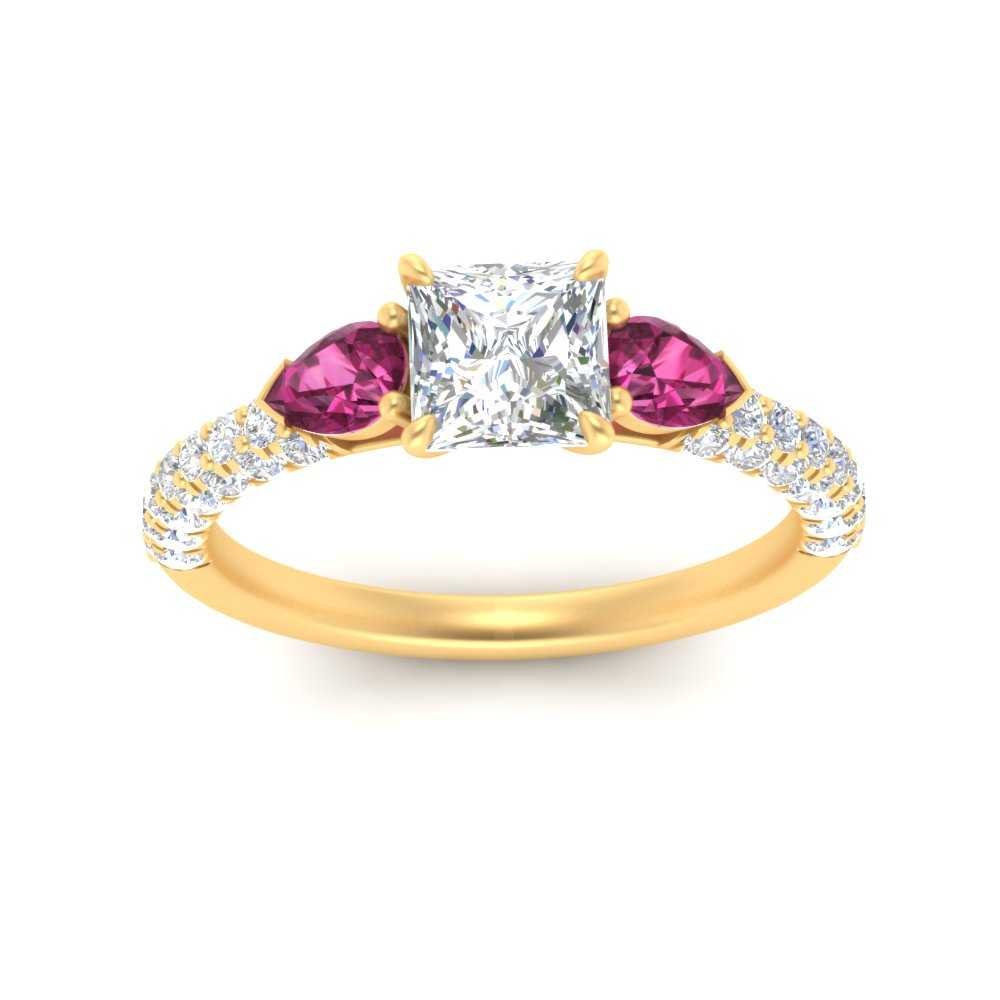 pink-sapphire-pear-accented-3-row-princess-cut-engagement-ring-in-yellow-gold-FD9982PRRGSADRPIANGLE3-NL-YG