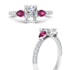 Load image into Gallery viewer, pink-sapphire-pear-accented-3-row-radiant-cut-engagement-ring-in-white-gold-FD9982RARGSADRPIANGLE3-NL-WG