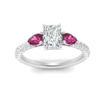 Load image into Gallery viewer, pink-sapphire-pear-accented-3-row-radiant-cut-engagement-ring-in-white-gold-FD9982RARGSADRPIANGLE3-NL-WG
