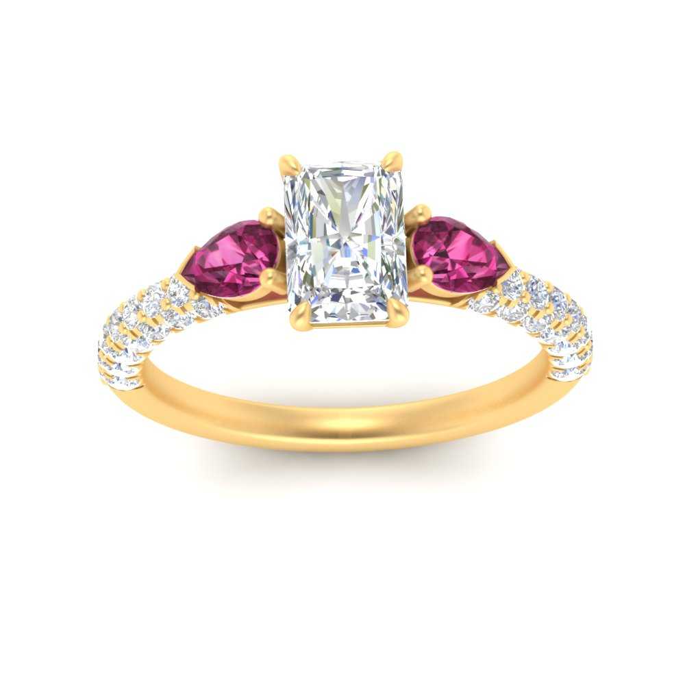 pink-sapphire-pear-accented-3-row-radiant-cut-engagement-ring-in-yellow-gold-FD9982RARGSADRPIANGLE3-NL-YG