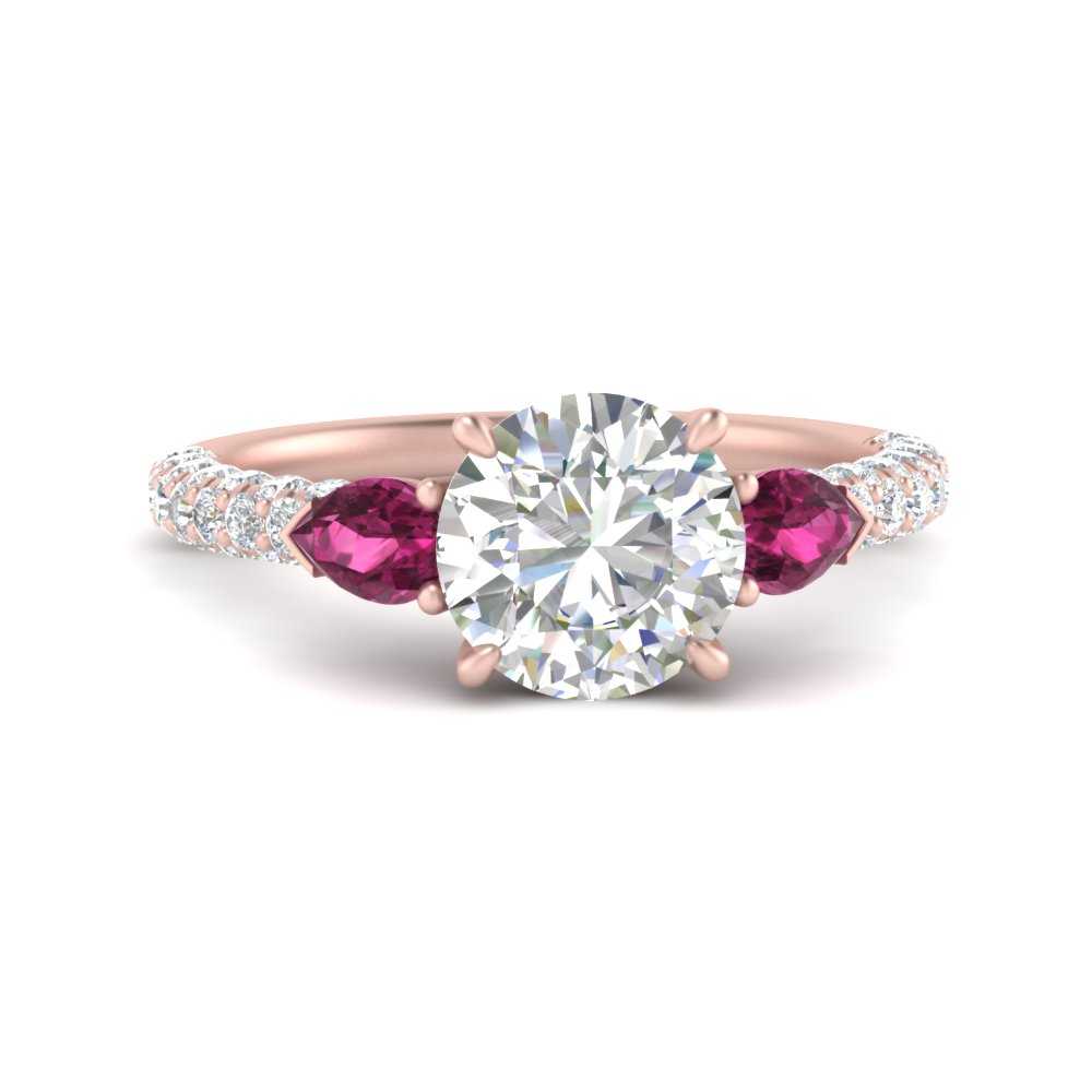 pink-sapphire-pear-accented-3-row-round-cut-engagement-ring-in-rose-gold-FD9982RORGSADRPIANGLE3-NL-RG