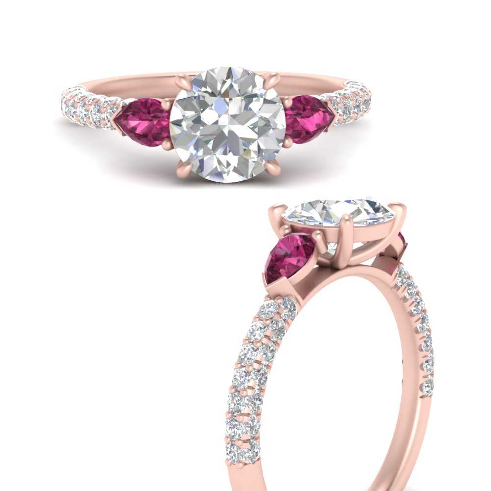 pink-sapphire-pear-accented-3-row-round-cut-engagement-ring-in-rose-gold-FD9982RORGSADRPIANGLE3-NL-RG