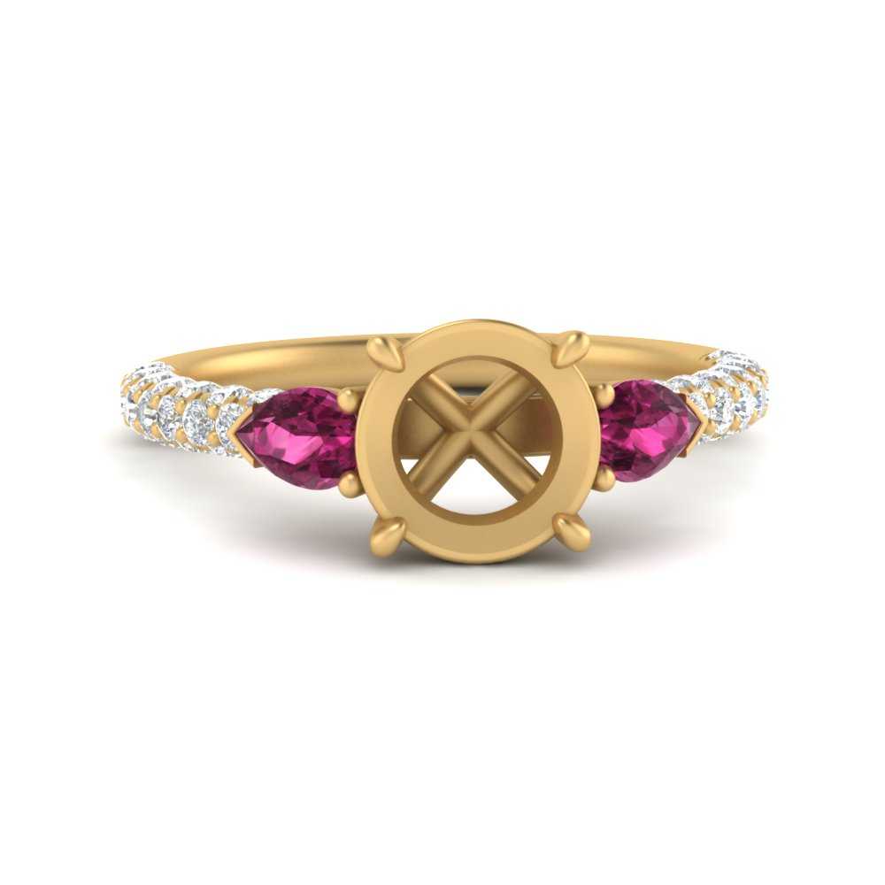 pink-sapphire-pear-accented-3-row-semi-mount-engagement-ring-in-yellow-gold-FD9982SMRGSADRPIANGLE3-NL-YG
