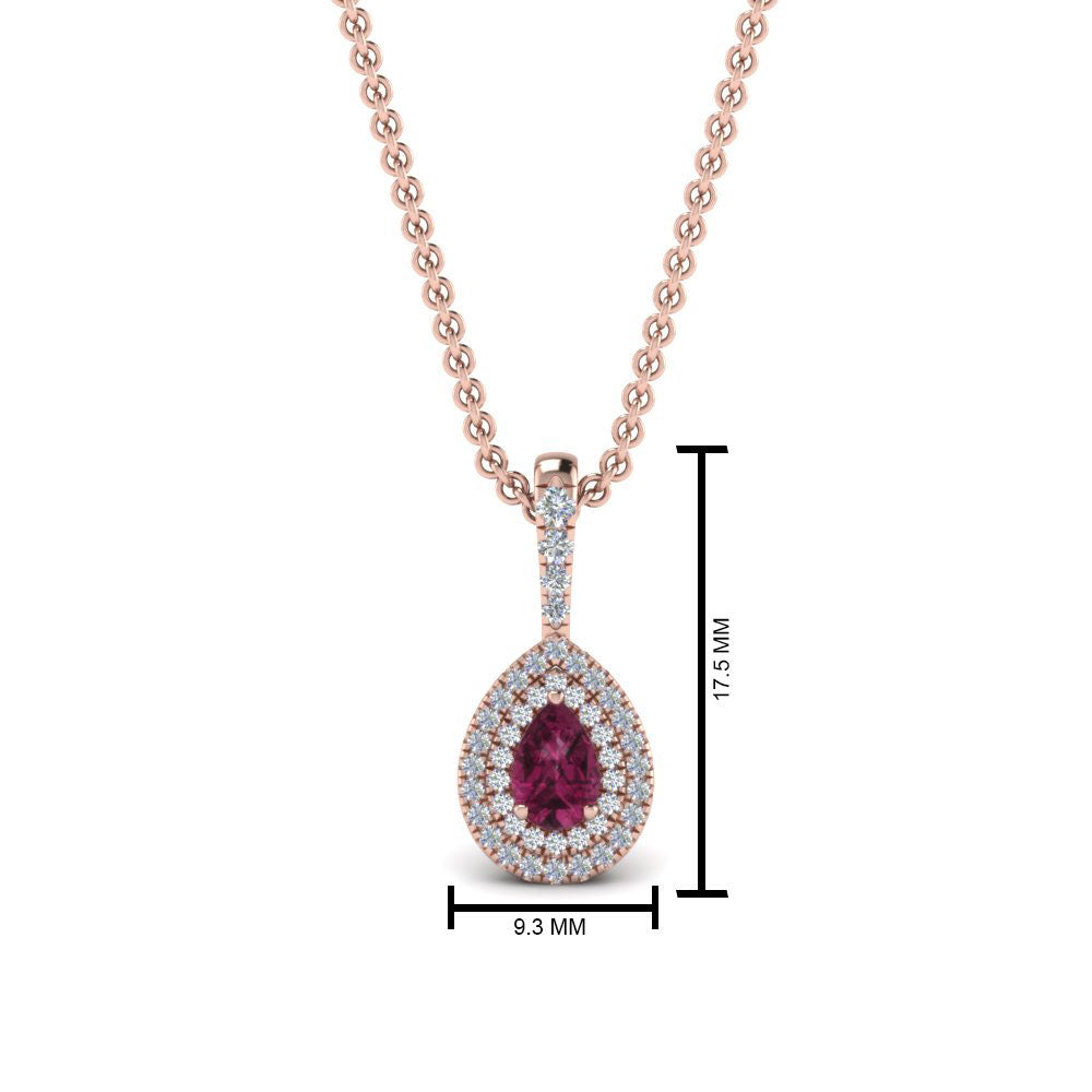 pink-sapphire-pear-shaped-double-halo-diamond-pendant-in-FDPD86826PE(6.0X4.0MM)GSADRPI-NL-RG-GS