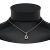 Load image into Gallery viewer, pink-sapphire-pear-shaped-double-halo-diamond-pendant-in-FDPD86826PE(6.0X4.0MM)GSADRPI-NL-RG-GS