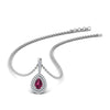 Load image into Gallery viewer, pink-sapphire-pear-shaped-double-halo-diamond-pendant-in-FDPD86826PE(6.0X4.0MM)GSADRPI-NL-WG-GS