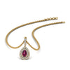 Load image into Gallery viewer, pink-sapphire-pear-shaped-double-halo-diamond-pendant-in-FDPD86826PE(6.0X4.0MM)GSADRPI-NL-YG-GS