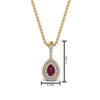 Load image into Gallery viewer, pink-sapphire-pear-shaped-double-halo-diamond-pendant-in-FDPD86826PE(6.0X4.0MM)GSADRPI-NL-YG-GS