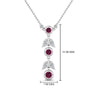 Load image into Gallery viewer, pink-sapphire-petal-diamond-drop-necklace-in-FDPD8598GSADRPIANGLE2-NL-WG