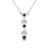 Load image into Gallery viewer, pink-sapphire-petal-diamond-drop-necklace-in-FDPD8598GSADRPIANGLE2-NL-WG