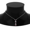 Load image into Gallery viewer, pink-sapphire-petal-diamond-drop-necklace-in-FDPD8598GSADRPIANGLE2-NL-WG