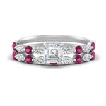 Load image into Gallery viewer, pink-sapphire-round-and-marquise-asscher-bridal-wedding-rings-in-white-gold-FD9398AS1GSADRPI-NL-WG.jpg?v=1756378422
