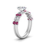 Load image into Gallery viewer, pink-sapphire-round-and-marquise-heart-bridal-wedding-rings-in-white-gold-FD9398HT1GSADRPIANGLE2-NL-WG_89151d1a-07c9-4068-9772-0b202fb654eb.jpg?v=1756378512
