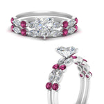 Load image into Gallery viewer, pink-sapphire-round-and-marquise-heart-bridal-wedding-rings-in-white-gold-FD9398HT1GSADRPIANGLE3-NL-WG_1dc30815-80f3-4a35-b827-81535f124155.jpg?v=1756378512
