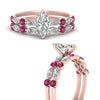 Load image into Gallery viewer, pink-sapphire-round-and-marquise-marquise-cut-bridal-wedding-rings-in-rose-gold-FD9398MQ1GSADRPIANGLE3-NL-RG.jpg?v=1756378524