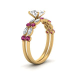 Load image into Gallery viewer, pink-sapphire-round-and-marquise-oval-bridal-wedding-rings-in-yellow-gold-FD9398OV1GSADRPIANGLE2-NL-YG_926b382a-151d-41eb-b4ca-6385bf12bc3c.jpg?v=1756378562