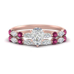 Load image into Gallery viewer, pink-sapphire-round-and-marquise-pear-bridal-wedding-rings-in-rose-gold-FD9398PE1GSADRPI-NL-RG.jpg?v=1756378573