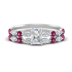 Load image into Gallery viewer, pink-sapphire-round-and-marquise-radiant-bridal-wedding-rings-in-white-gold-FD9398RA1GSADRPI-NL-WG.jpg?v=1756378625
