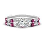 Load image into Gallery viewer, pink-sapphire-round-and-marquise-round-bridal-wedding-rings-in-white-gold-FD9398RO1GSADRPI-NL-WG.jpg?v=1756378649
