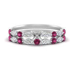 Load image into Gallery viewer, Round And Marquise Bridal Semi Mount Wedding Set
