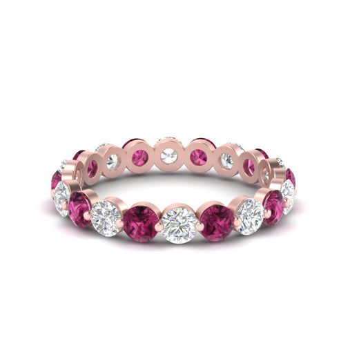 2 Carat Round Cut Shared Prong Eternity Ring