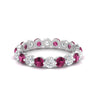 Load image into Gallery viewer, 2 Carat Round Cut Shared Prong Eternity Ring