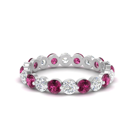 2 Carat Round Cut Shared Prong Eternity Ring
