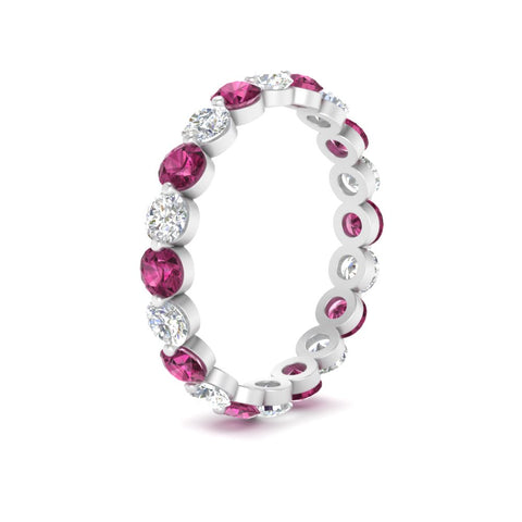 2 Carat Round Cut Shared Prong Eternity Ring
