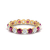 Load image into Gallery viewer, 2 Carat Round Cut Shared Prong Eternity Ring
