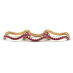 Load image into Gallery viewer, pink-sapphire-waves-pave-eternity-rings-in-yellow-gold-FD124152GSADRPIANGLE3-NL-YG-GS.jpg
