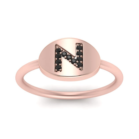 Personalized Diamond Signet Ring