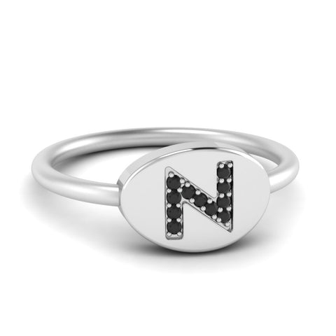 Personalized Diamond Signet Ring