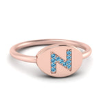 Load image into Gallery viewer, Pinky Initial Diamond Signet Ring
