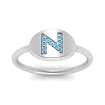 Load image into Gallery viewer, Pinky Initial Diamond Signet Ring

