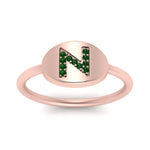 Load image into Gallery viewer, Pinky Initial Diamond Signet Ring
