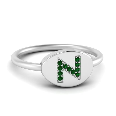 Personalized Diamond Signet Ring