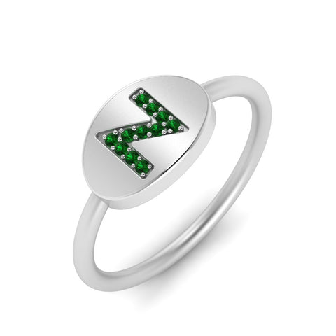 Personalized Diamond Signet Ring
