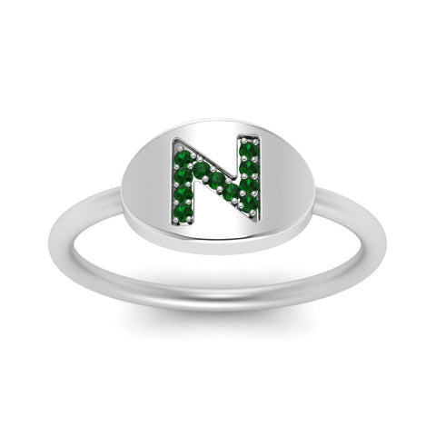 Personalized Diamond Signet Ring