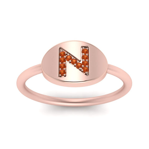 Personalized Diamond Signet Ring