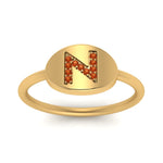 Load image into Gallery viewer, Pinky Initial Diamond Signet Ring
