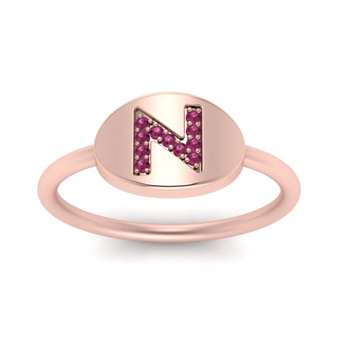Personalized Diamond Signet Ring