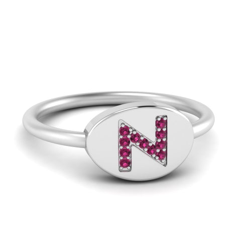 Personalized Diamond Signet Ring