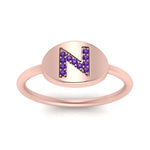 Load image into Gallery viewer, Pinky Initial Diamond Signet Ring
