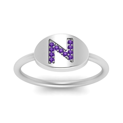 Personalized Diamond Signet Ring