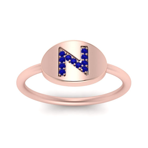 Personalized Diamond Signet Ring