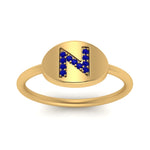 Load image into Gallery viewer, Pinky Initial Diamond Signet Ring
