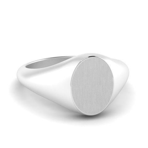  white gold signet ring